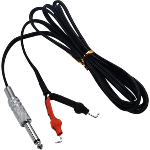 Clip Cord Tattoo For Tattoo Power Supply Cabo Para maquina Kabel Tattoo Machine Rubber Silicone Standard