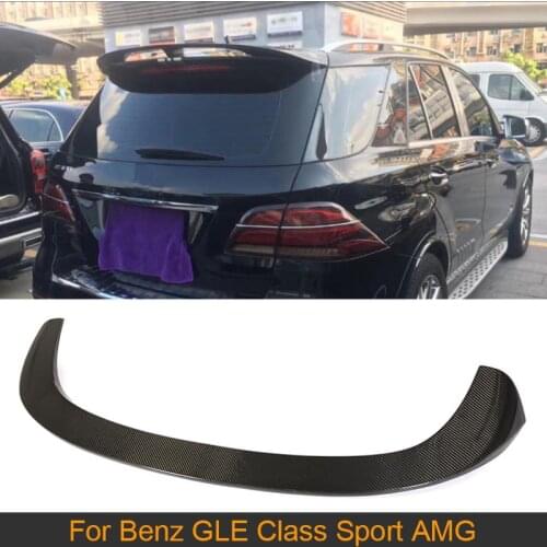Carbon Fiber Rear Roof Lip Spoiler For Mercedes Benz GLE Class GLE43 AMG GLE300 350 400 450 500 550 2016 2017 2018