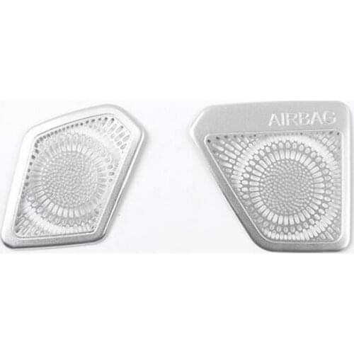 Tonlinker 2 PCS Car Stainless Steel Dashboard Vents Small Light Cover Case stickrs for Bmw 3 4 Series 3GT 320li 316i Accessories