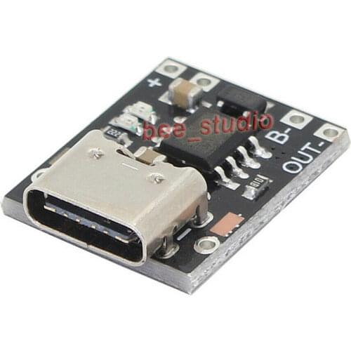 Ultra-mini Type-C USB Charger Module DC 5V 1A Charging Board for 1S 4.2V/ 4.35V 18650 Lithium Li-on Battery Protection Board