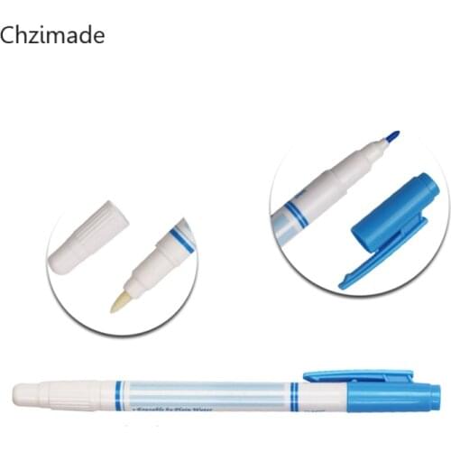 Lychee Life 1Pcs Easy Wipe Off Water Soluble Fabric Marker Pen For Cross-Stitch Erasable Marking Ink Paint Pen Marker Crafts