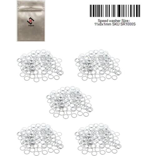 1000pcs Pro Universal Skateboard Truck Axle Speed Washers silver Durable Skateboard speed Rings Longboard Hardware Replace part