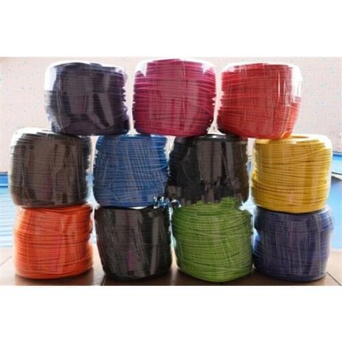 20 m / a lot of VDE certified DIY retro 2 wheel core spinning line power line 2 x 0.75 black line Electric wire