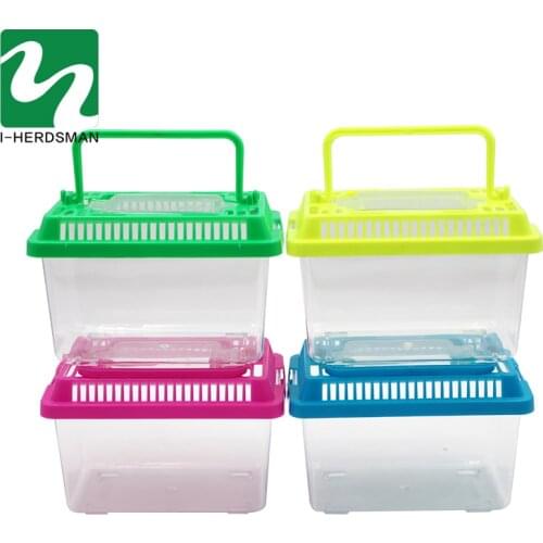 5 pcs Desktop Aquarium Mini Fish Tank Box Goldfish Turtle Pet Reptile Hamster Tortoise Feed Cage Bowls office Desktop Decor