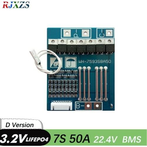 7S 50A 22.4V lifepo4 battery BMS PCM battery protection board bms pcm for lifepo4 battery cell pack