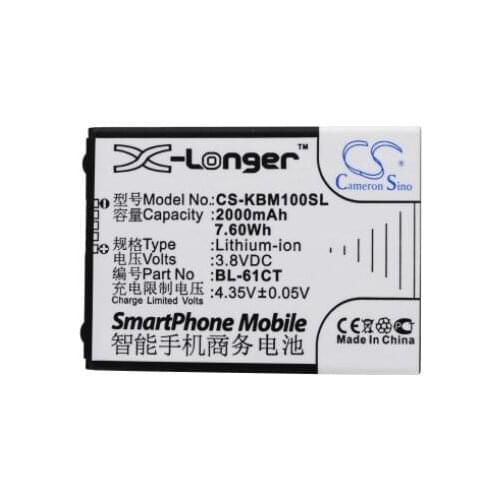 Cameron Sino 2000mAh battery for KOOBEE M100 S100 S3 BL-61CT Mobile, SmartPhone Battery