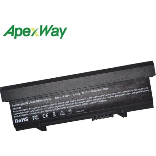 11.1V 6600mAh 9 Cell Battery for Dell Latitude E5400 E5410 E5500 E5510 RM661 WU843 WU852 X064D RM668 T749D U116D W071D WU841