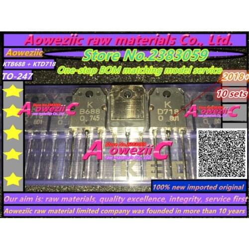 Aoweziic 2018+100% new imported original KTB688 KTD718 power amplifier tube B688 2SB688 2SD718 audio power amplifier paired tube