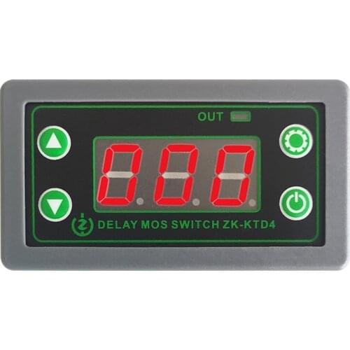 5-30V MOS Switch Trigger Cycle Time Delay Module 0.1 Seconds (Min) to 999 Minutes(Max) Continuously Adjustable KTD4