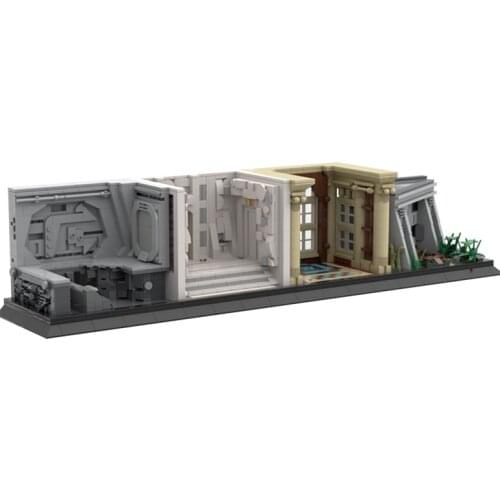 MOC City Display of Wars A Galaxys Far Away Star Toys Blocks Creative Modular building Bricks Toys Birthday Gift