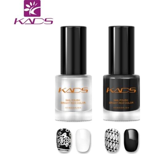 KADS New Arrival 2pcs Two in one Nail Stamping Polish set nail polish for stamping polish nail art varnish nail