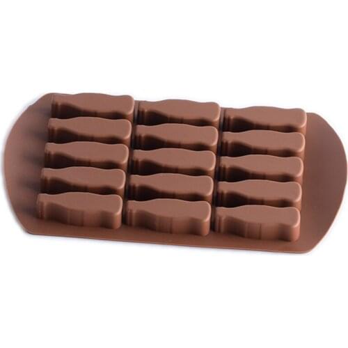 Hot ! 15 Grids Ice Cream Maker Mould DIY Creative Silicone Juice Popsicle Chocolate Moud Tray Tool Bar Decorating Accessories