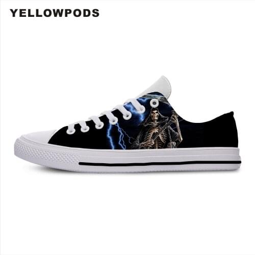 Mens Shoes Casual New Arrive 3D Printed Death Metal Hart Guitar Men Women Fashion Autumn Dropship Customized White Brand Shoes