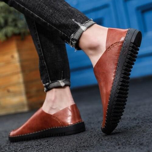 Sneaker on informales casual spring mesh genuine slip Fashion Light sports Shoes sapatilhas work lightweight fashion men mens