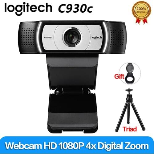 Original Logitech C930c C930e HD 1080P Webcam for Computer Zeiss Lens USB Video Camera 4 Time Digital Zoom Upgrade