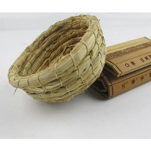 Straw Budgerigar Birds Nest Of Straw Crafts Crafts Bird Nest Artificial Weaving For The Parrot Macaw African Grays Dropshipping