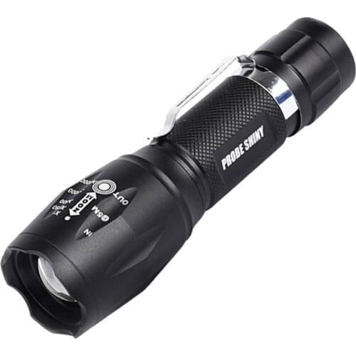 XML T6 LED Flashlight Adjustable Focus Torch Lamp Light 5 Modes