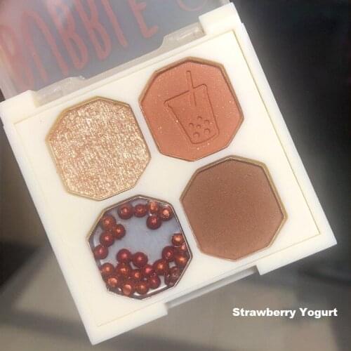 4 Colors Eyeshadow Shimmer Glitter Quick-drying Eye Shadow Pallete Not Easy To Fall Off Shadows Eye Cosmetics Highlighter Makeup