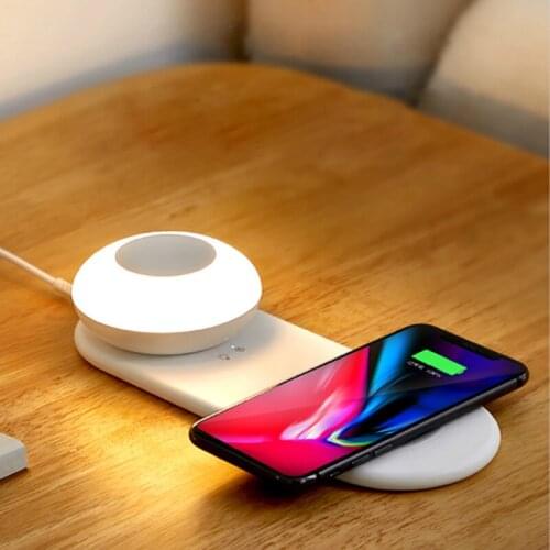 Intelligent LED Night Light USB Wireless Charging Eye Protection Night Lamp Magnetic Hook Touch Dimming Desk Lamp Creative Gift