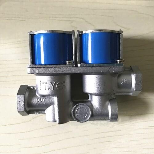 Universal Solenoid Valve Double Solenoid Valve 24V for Gas Oven with internal thread adapters Repair Parts