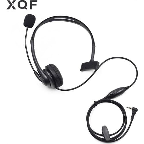 XQF 2.5mm 1 Pin Headset Earpiece PTT Boom Mic for Motorola Talkabout CB Radio TLKR T80 T60 Walkie Talkie T6500 T5720 Accessories