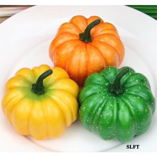 Green grocery store shop christmas holloween decorations props kids children toys fake artificial vegetables fake pumpkin model