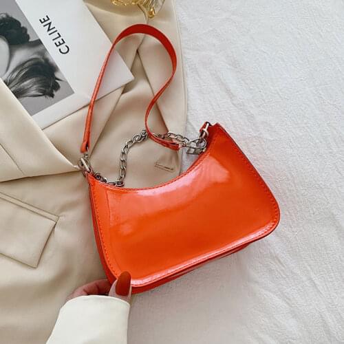 Simple Texture Female Small Handbags 2021 Spring New Trendy Fashion Crossbody Bag Single Shoulder Armpit Crescent Bag