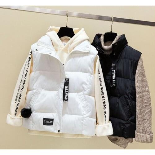 Women Sleeveless Vest Jacket Autumn Short Coat Women Waistcoat Female Body Warmer Ladies White Vest Witner Chalecos Para Mujer