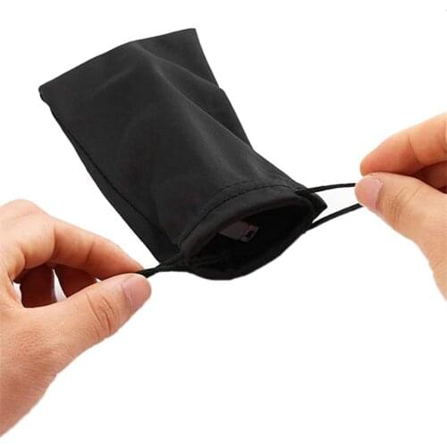 1Pc Portable Sunglasses Bag Dust Proof Microfiber Cloth Pocket Drawstring Sunglasses Carry Bag Eyewear Container Glasses Pouch
