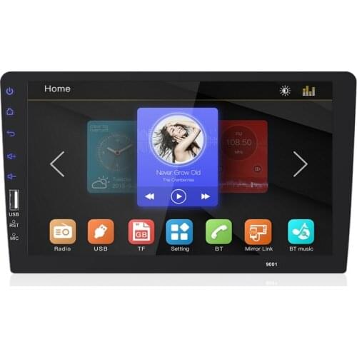 9002 Car Multimedia Adjustable FM Player 1 DIN 9 Inch Car Stereo Radio Android System TFT Screen MP5 Player Touch Screen
