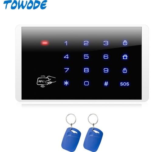 KERUI K16 Wireless Keypad RFID Disarm Alarm System Touch Screen Keyboard For Kerui W18 G18 K52 W20 W2 Home Security Alarm System
