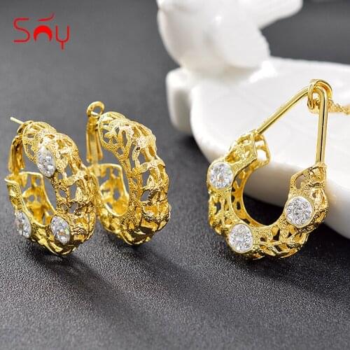 Sunny Jewelry Romantic Jewelry Sets For Women Necklace Earrings Pendant Hot Selling Jewelry Findings For Party Wedding Jewelry