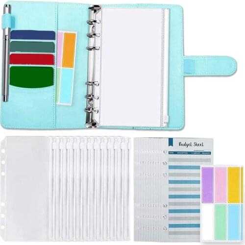 Cash Envelopes Budget Binder With A6 Binder And 12 Clear PVC Envelopes,Money Envelopes Organizer For Cash