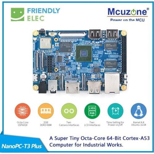 NanoPC-T3 Plus Industrial-grade Card Computer S5P6818 Development Board 2GB Eight-core A53