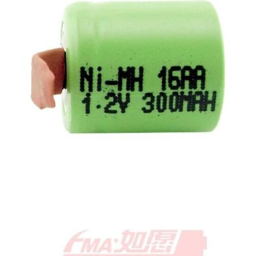 50Pcs Ni-MH Battery 1/2AA 350mAh 14*16mm For Emergency Exit Entrance Power Supply TabC