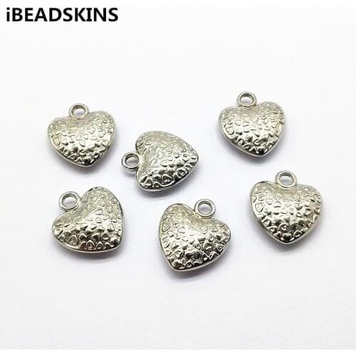 New arrival! 21x18mm 200pcs CCB Rhodium color Heart Shape beads for Earrings parts,hand Made Earrings Findings Jewelry DIY