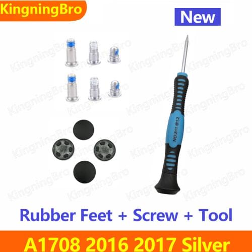 New Silver A1708 Bottom Case Rubber Feet Screw Screwdriver For Macbook Pro 13" A1708 2016 2017 years