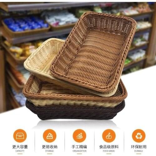 Shoe basket classification hand woven storage basket material plastic imitation rattan environmental protection finishing