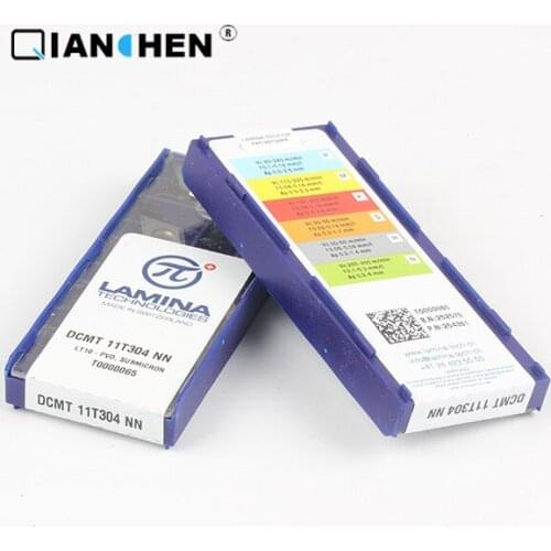 Genuine original high quality high-performance LAMINA DCMT 11T304 NN LT10 (10pcs/lot) tungsten Carbide Cutting tools inserts