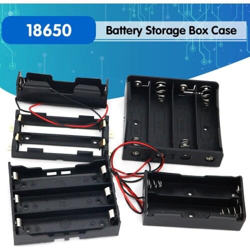 ABS 18650 Power Bank Cases 1X 2X 3X 4X 18650 Battery Holder Storage Box Case 1 2 3 4 Slot Batteries Container With Hard Pin
