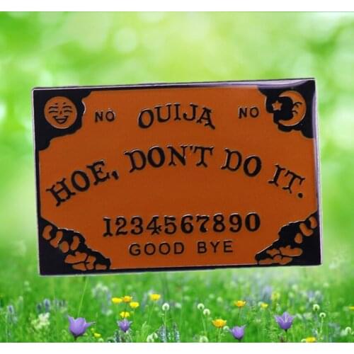 Ouija Talking Board planchette Oracle Mystic Tarot Witch Theme Enamel Pin brooch jewelry