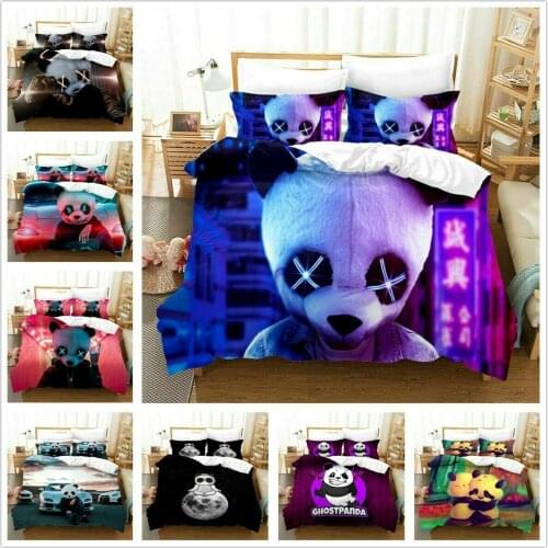 Panda Boy Home Textile Pillow Case 3D Bed Linen Duvet Covers Comforter Bedding Sets Bed Set Home Decor Bedding