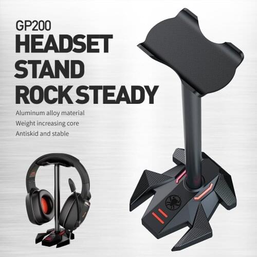 Headphones Stand Plextone GP200 Gaming Headset Stand/Headphone Stand Bracket Solid Aluminum Alloy Rod Rock Holder headsets
