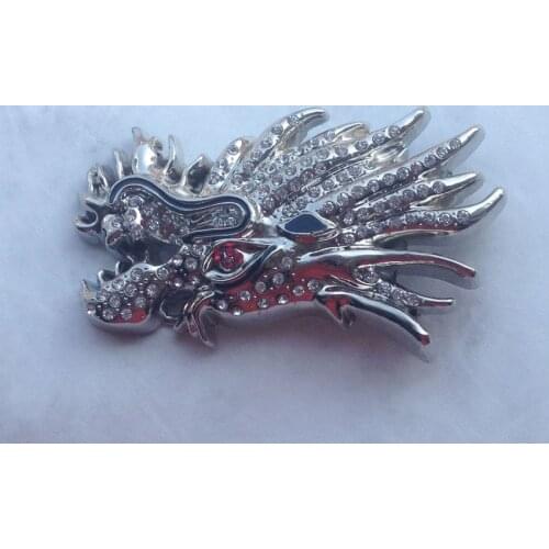 Dragon belt buckle with Sliver enamel with pewter finish SW-BY77 suitable for 4cm wideth belt with continous stock free shipping