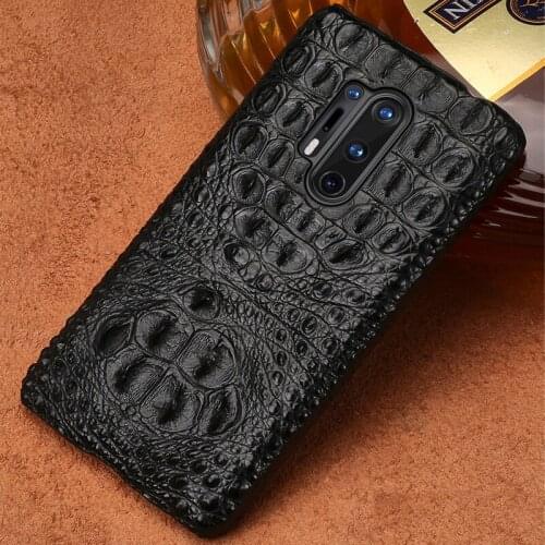 LANGSIDI Luxury Crocodile Leather Phone case For Oneplus 8Pro 8 7T 7 pro 6 6T 5T 5 Back Cover for One Plus 8 pro 8 6T 7 7Pro 7T