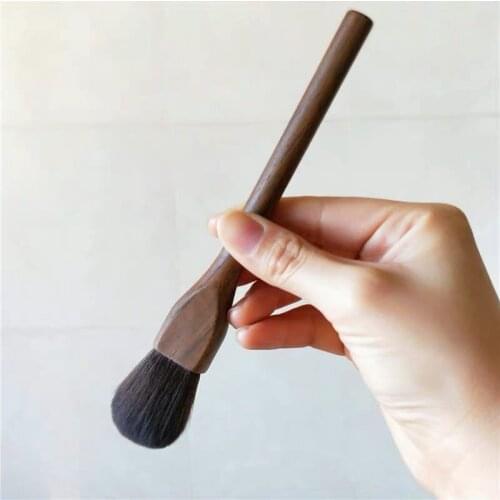 Super soft handmade antique makeup brush walnut blush brush