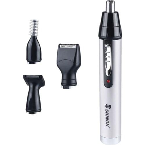 SHINON 4-In-1 Mens Grooming Kit and Mens Electric Nose Hair Trimmer, Cordless and Cordless Use Trimming Tool EU Plug