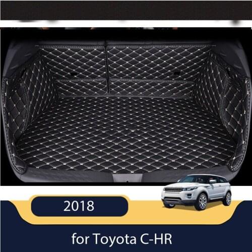 High quality! Special trunk mats for Toyota C-HR 2018 waterproof durable boot carpets cargo liner mat for CHR 2017,Free shipping