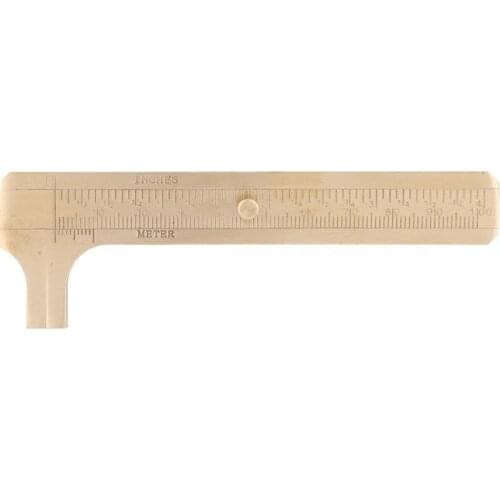 0-100mm Brass Vernier Caliper Double Scale Jewelry Measuring Ruler Measurement Tool New