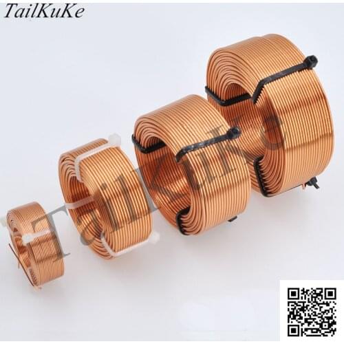1 pcs 0.8mm Speaker Frequency Divider Copper Coil Oxygen-free Copper High Purity Hollow Inductor HIFI Sound Accessories
